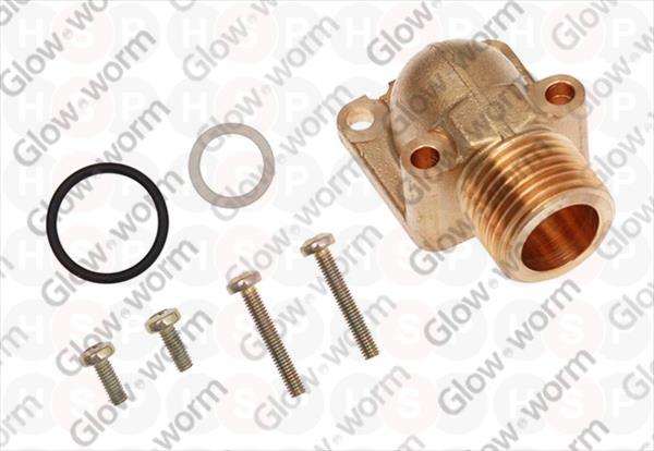 Flange, gas valve connector