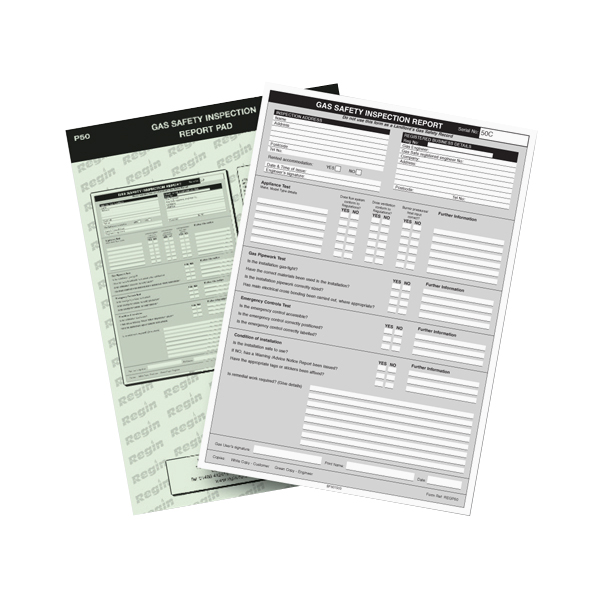 Gas Safety Inspection Pad - ENGCON