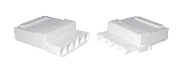 Electrical Connector with Strain Relief - 5 Way