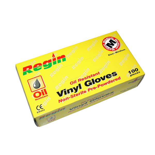 Vinyl Gloves Box (100) - Medium